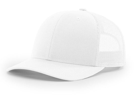 Richardson 112 six pack blank White caps single order is for 6 pieces